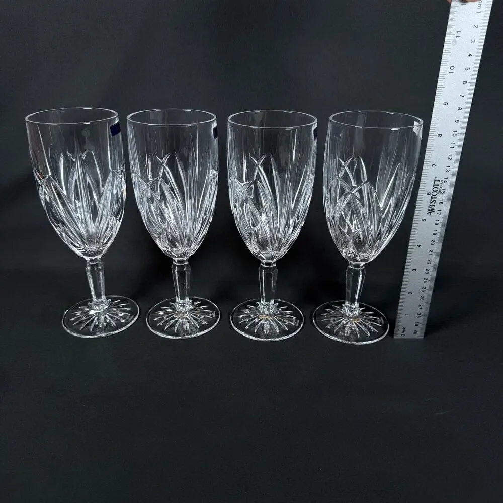 Marquis By Waterford Markham All Purpose Wine Goblet Set Of 4 Crystal Glasses